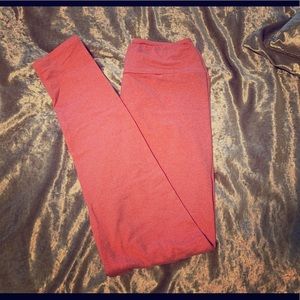 LuLaRoe Pink Leggings OS